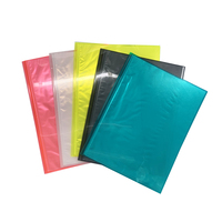 Logotipo personalizado promocional de plástico A4, 20 bolsillos, transparente, transparente, PP, Protector de hojas, carpeta de documentos