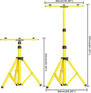 Soporte de Trípode para Reflector, Retráctil, 155 cm, para Iluminación de Trabajo, Construcción, Decoración, Enlucido, WD-570 - Product Image 4