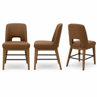 Chaises d'hôtel rembourrées en tissu, chaises de salle à manger rembourrées pour hôtel et restaurant, en bois pour événements
