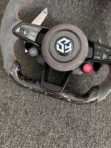 Volant en fibre de carbone forgée pour la modification et l'amélioration du volant du Volkswagen <span class=keywords><strong>Golf</strong></span> 8 GTI MK8 - Product Image 6