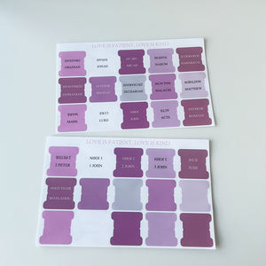 Haute qualité auto-adhésif personnalisé toutes les langues autocollants chrétiens espagnol <span class=keywords><strong>Bible</strong></span> Index onglets stratifiés - Product Image 6