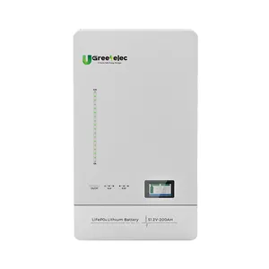 U-greenelec venta al por mayor potencia 5.12kwh 200ah 51,2 V paquetes de baterías de litio para el sistema de energía solar doméstico
