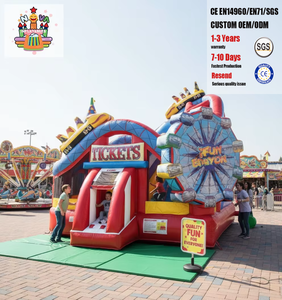 Castillo Inflable Comercial Nova NVWS-188, <span class=keywords><strong>Casa</strong></span> de Brinco de PVC, Estructura de Juego para Niños, Diversión Recreativa para Fiestas y Ferias al Aire Libre - Product Image 1