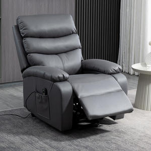 Silla reclinable ergonómica moderna directa de fábrica, sofá funcional, masaje giratorio, opción Manual eléctrica, sala de estar de oficina - Product Image 4