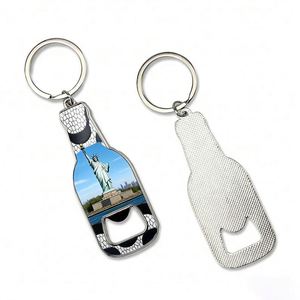 Llavero Abridor de Botellas Personalizado con Sublimación en Metal para Recuerdo de Boda - Product Image 1