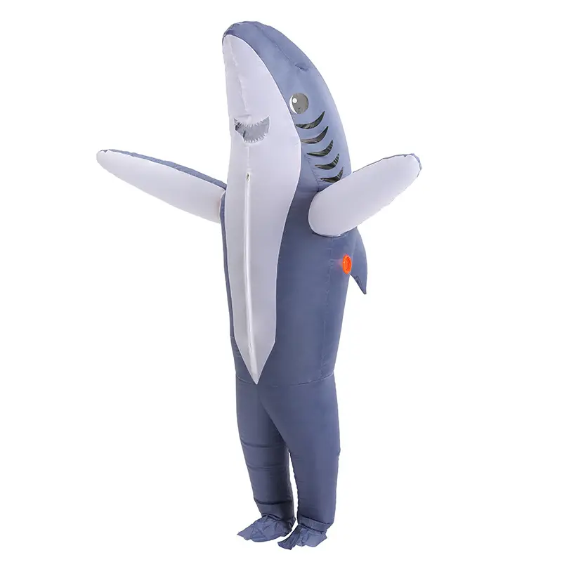 Halloween Performance Kostuums Volwassen En Baby Kid Shark Opblaasbare Kleding Cosplay Party Cosplay Pop Outfit Pak