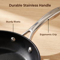 Poêle à frire en aluminium avec logo personnalisé OEM, revêtement céramique antiadhésif, base à induction, vente en gros d'ustensiles de cuisine