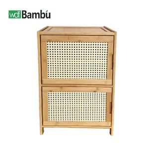 WDF Custom Side Board Storage Furniture Cabinet Armarios Habitacion Usm Ratan Furniture Meuble Salon Bamboo Rattan Cabinet