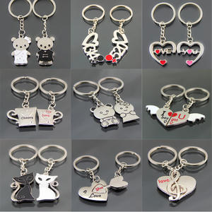 Couple Heart Lock Keychain <strong>Valentine's</strong> <strong>Day</strong> SouvenirLover Pendant Accessory Key Chain Wholesale Romantic Love Themed Keyring - Product Image 6