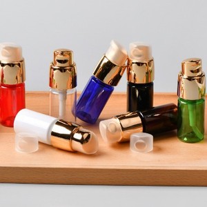 10Ml Flat Shoulder Pet <b>Plastic</b> Dispensing <b>Bottle</b> Lotion Pump <b>Empty</b> Sample <b>Bottle</b> For Cosmetic Use - Product Image 2