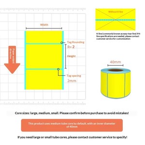 Rouleau d'étiquettes d'expédition thermiques personnalisées de haute qualité, couleur personnalisée, logo personnalisé, rouleau jumbo, autocollant postal pour surface de laminage d'autocollants personnalisés - Product Image 3