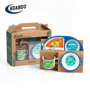 Baby Cartoon Creative Anti-fall Bamboo Fibre Bowl <strong>Kids</strong> Tableware Children's <strong>Cutlery</strong> - Product Image 1