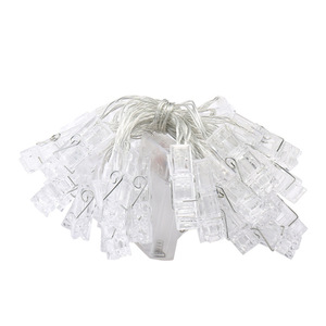 Luces de Cadena con Clip, LED Mini, Funcionan con Batería, Reutilizables, Decoración de Habitaciones, Clips para Fotos, Luces de Navidad - Product Image 4