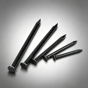 High Capacity Factory Black Hardened Steel Nails Round Head Durable Concrete Construction <b>Fasteners</b> - Product Image 1
