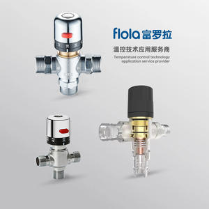 Robinet mélangeur thermostatique Flola en laiton 4 points 6 points pour chauffe-eau solaire, vanne de régulation de température pour usage en cuisine - Product Image 1