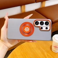 Casing Ponsel Anti Jatuh Magnetik Kuat Model Terbaru untuk Samsung S26 S25 Ultra S24 Plus dengan Disipasi Panas Grafena dan Lapisan Kulit PU
