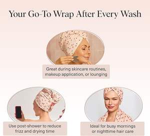 <span class=keywords><strong>Serviette</strong></span> de séchage pour cheveux en microfibre personnalisée, légère, idéale pour les voyages, séchage rapide - Product Image 3