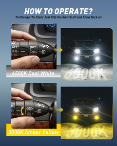 AUXITO 9005 12V 18V LED Headlight <b>Bulbs</b> 13W 3600lm 6500K <b>White</b> 1:1 HID Led Car Headlight blub - Product Image 2