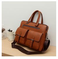 Sacoche pour ordinateur portable de 14 pouces de haute qualité avec logo personnalisé, en PU durable, imperméable, avec bandoulière, pour usage professionnel