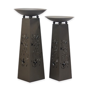 Modern Rusty Metal Iron Plant Stand Unique <strong>Corner</strong> Garden Decor with <strong>Planter</strong> Pots for Home Country House - Product Image 6