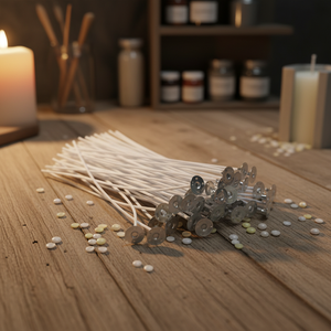 Fiammiferi in Tessuto <span class=keywords><strong>di</strong></span> Cotone a Doppio Strato Ecologici Personalizzati <span class=keywords><strong>di</strong></span> Alta Qualità per la Produzione <span class=keywords><strong>di</strong></span> Candele - Product Image 5