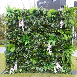 Gâteaux Décoration Mariée à Être Verdure Événement Décor Roll up Fleur Mur Sexe Révéler Herbe Mur Panneau Toile de Fond pour Photomaton - Product Image 2