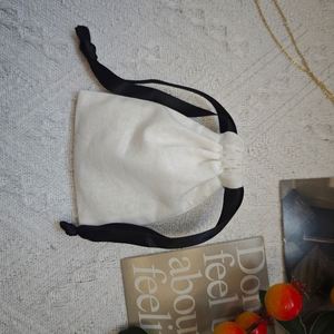 Hot Sale Eco Friendly <b>Dust</b> Cotton Drawstring Pouch Necklace Ring Bracelet Gift Perfume Jewelry <b>Bag</b> - Product Image 5