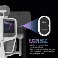 Bureau de jeu GMD14-1 à lumière LED Infinity Glow pour ordinateur de jeu PC RGB Pro Table de jeu