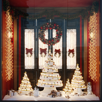 INNOPAPER Ornements de Noël en papier kraft écologique en forme de nid d'abeille, magnétiques et pliables pour la maison et les fêtes de Noël