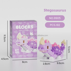 Pokem pterosaur spinosakids Nano nosaur Nano tuğla blokları mini oyuncaklar Elf topu diy yapı taşları setleri oyuncaklar çocuklar için 9903-9908 - Product Image 6