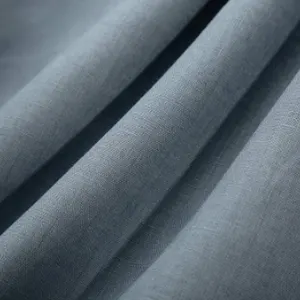 Ter esneklik özel düz renk stok lot ekstra geniş doğal kırışık döşeme 100 organik İtalyan keten tekstil kumaş