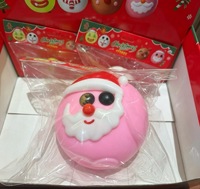 Balles anti-stress squishy sur le thème de Noël (Père Noël, Bonhomme de neige et Renne) - Jouet sensoriel pour enfants en caoutchouc à remontée lente - Cadeau boîte surprise