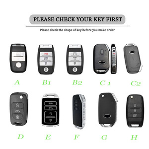 Coque de protection pour clé de voiture en TPU souple pour <span class=keywords><strong>Kia</strong></span> <span class=keywords><strong>Sportage</strong></span> Sorento Stinger Picanto K3 Cerato Accessoires <span class=keywords><strong>Porte</strong></span>-clés - Product Image 2