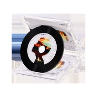 Mini álbum de acrílico personalizado con transferencia de datos UV NFC para colgante de caja, regalo de música de vinilo de celebridades, llavero periférico