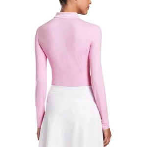 <span class=keywords><strong>Polo</strong></span> da Golf lungo a due colori con Patchwork da donna in stile moda a <span class=keywords><strong>maniche</strong></span> corte di alta qualità - Product Image 4