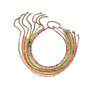Moda estilo bohemio verano joyería decorativa hecha a mano collar de cuentas coloridas para mujeres niñas collar barato Venta caliente - Product Image 1