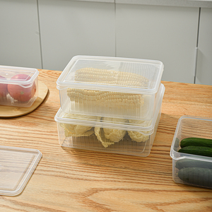 Cereal Airtight Storage <strong>Containers</strong> with Lid &amp; Removable Drain Colanders PP Material Carved Design - Product Image 4