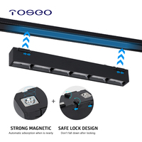 Système d'éclairage sur rail LED magnétique moderne à 2 fils 6W 3000K/3500k/4000K/6500K