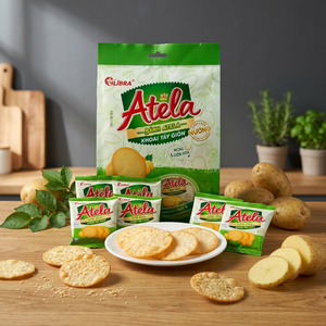 ขนมมันฝรั่งกรอบ Atela รูปทรงกลม บางอบกรอบ รสเค็มหวาน บรรจุภัณฑ์ตามสั่ง รับผลิตแบบ ODM OEM โรงงานเวียดนาม - Product Image 3