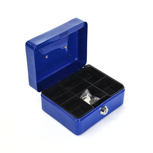 <strong>Small</strong> Combination Lock Security <strong>Box</strong> with Handle <strong>Lockable</strong> Metal Safe for Cash Jewelry Documents - Product Image 3
