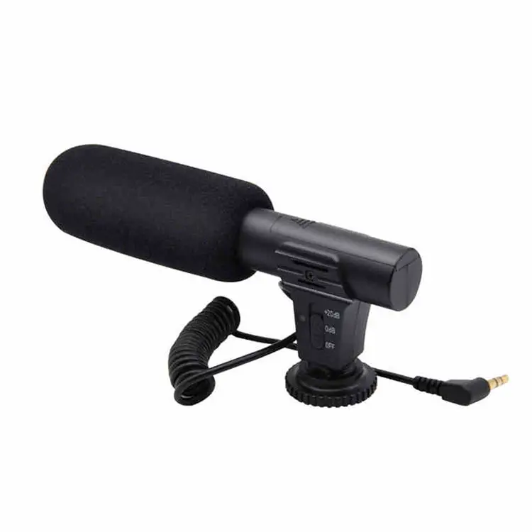 MC5 Gun Type Bedrade Microfoon Professionele Slr Elektrische Tarwe Camera Mobiele Telefoon Live Hot Schoen Microfoon