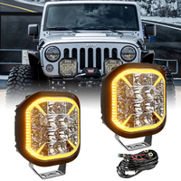 Offroad Lumière Auxiliaire Super Lumineux Blanc Jaune Haute Lumière Ip68 Voiture Led Phare Spot Conduite Lumière