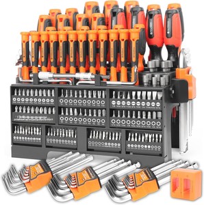 175 Piece Professional Insulated Magnetic <b>Screwdriver</b> <b>Set</b> Electrician <b>Precision</b> Bit Kit with Stand Holder for Home & Repair - Product Image 2