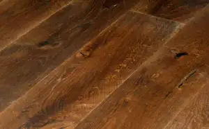 Suelo de madera de ingeniería de 3 capas engrasado natural ahumado de roble europeo de 1 tira de lujo