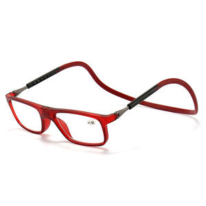 <span class=keywords><strong>Gafas</strong></span> de <span class=keywords><strong>presbicia</strong></span> antirreflectantes portátiles para hombres y mujeres Nueva bisagra de Metal extensible plegable cuello magnético colgando piernas de templo - Product Image 3