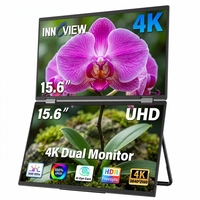 15,6 Zoll 4K UHD Stapelbarer Tragbarer Dual-Monitor Laptop-Bildschirmerweiterung Produktivitätsbooster für Windows- und MacBook-Nutzer