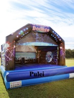 Château gonflable disco commercial pour adultes, château gonflable pas cher, grand château gonflable pour fête en plein air, trampoline gonflable