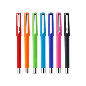 Penna pubblicitaria all'ingrosso stampa logo spray colla barile 0.5 penna a inchiostro nero penna firma aziendale