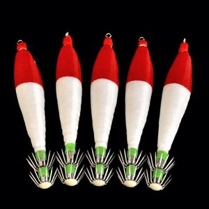 Anzuelos de <span class=keywords><strong>calamar</strong></span> artificiales de camarones de madera de pesca nocturna de alta calidad, anzuelos de cebo, anzuelos dobles, plantilla de <span class=keywords><strong>calamar</strong></span> <span class=keywords><strong>Yamashita</strong></span> luminosa - Product Image 2