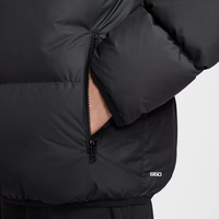 Veste d'hiver épaisse imperméable pour homme, grande taille, avec duvet de canard, col montant, fermeture éclair, style décontracté chic